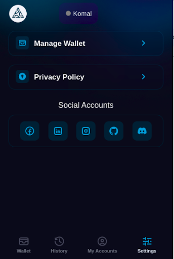 Wallet Settings